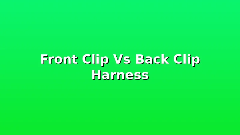 Front Clip Vs Back Clip Harness - DogHarnessReviews review with measurements and honest opinion