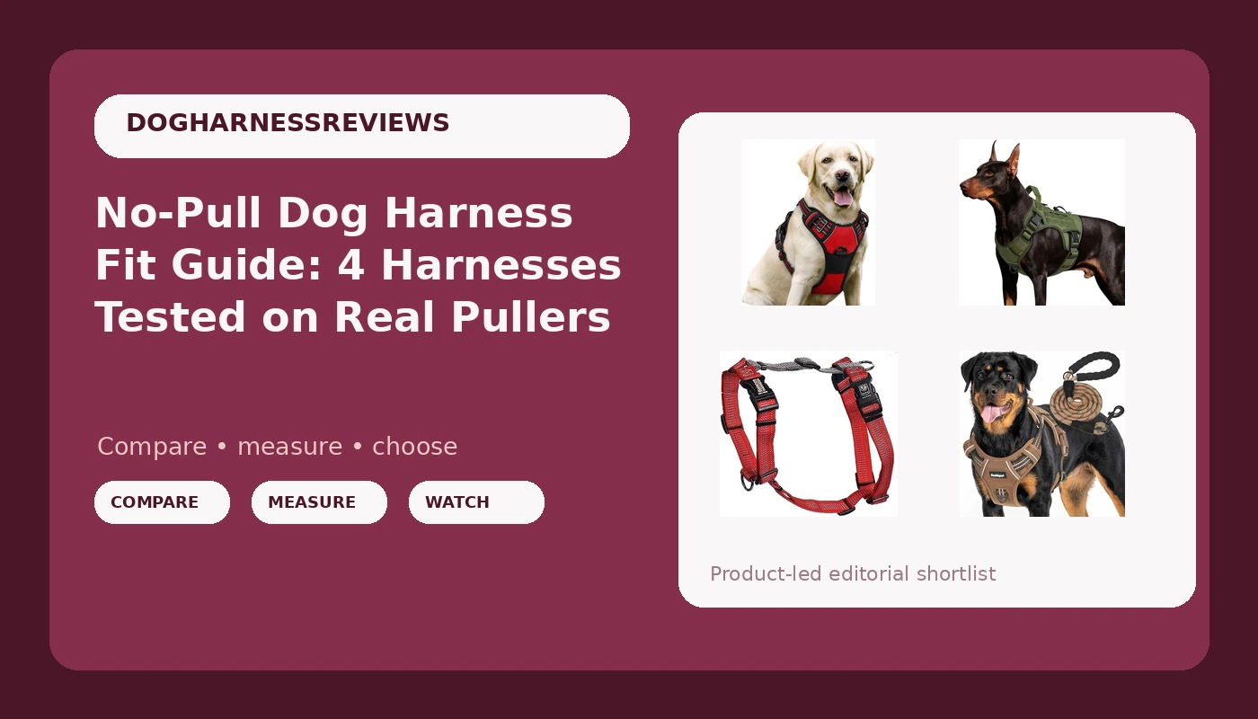 No-Pull Dog Harness Fit Guide: 4 Harnesses Tested on Real Pullers