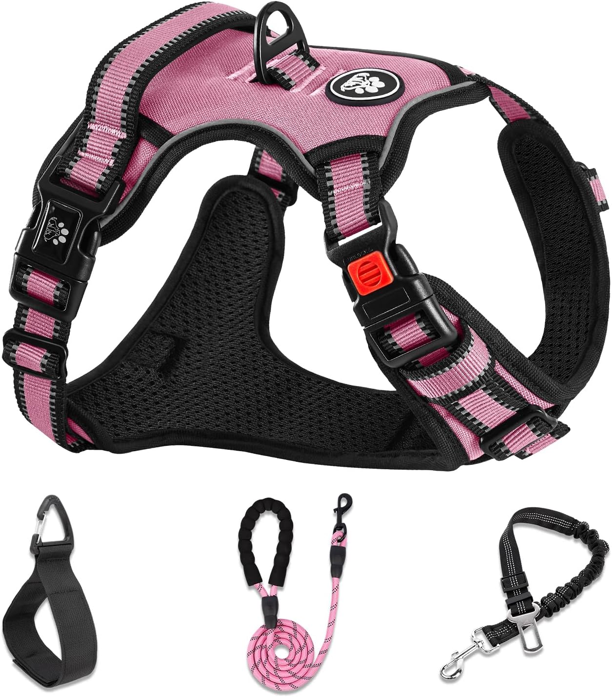 NESTROAD Dog Harness for Medium Sized Dog, No Pull Dog Vest Harness Set